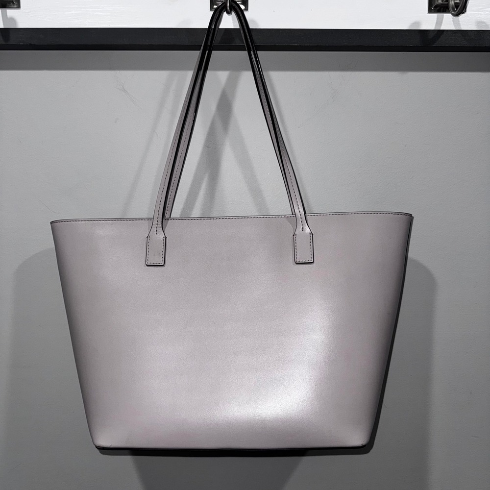 Kate Spade New York Tote Bag Handbag Shoulder Bag Purse Grey Lilac $329 - Picture 2 of 11